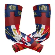 Arm Sleeves for Men And Women Christmas UV Sun Dominican Republic Flag