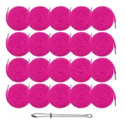 20pcs Drawstring Cords 51" Replacement Drawstring with Threader, Rose Red