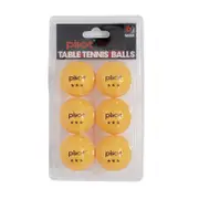 6pc Pivot Sport 4cm 3 Star Table Tennis/Pin Pong Training/Practising Balls ORA