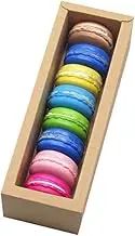 25PCS White/Kraft Macaron Boxes 8/16 Hold Rectangular Favour Bomboniere Cookie - Elegant Macaron Packaging Boxes
