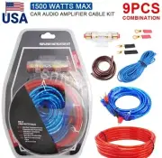 Car Audio Cable Kit Amp Amplifier Install RCA Subwoofer Sub Wiring 8 Gauge SA