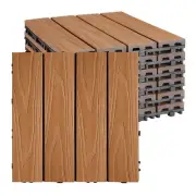Wood Plastic Composite Patio Deck Tiles,DIY Interlocking Decking Tiles, Floor...