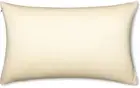 12" x 20" Throw Pillow Cozy Soft Microbead Off White Creme: 1 Pc
