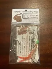 Squid skirt Running Rig 80lb Mono Hooks 7/0 5/0 fishing snapper shark flathead
