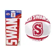 Official AFL Sydney Swans Inflatable Beach Ball Pool Toy Birthday Gift 50cm