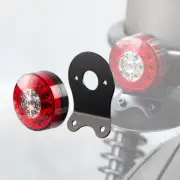 LED Round Tail Light/Brake Light with Black Mounting Bracket Flush Mounted ε