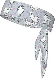 Camel Pink Heart Sports Strap Double-Sided Headscarf Men's Bow Tie Sports Headscarf Running Yoga Exercise Headband