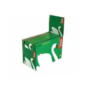 Swan Green Standard Size Corner Cut Cigarette Rolling Papers - 50 Booklets