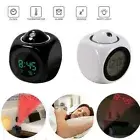 LED Digital Projection Alarm Time Clock Snooze Weather Thermometer LCD Display