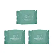 Triple Pack Cleansing & Makeup Removal Facial Wipes - Green Tea