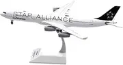Pre-Built Model Aircraft 1:200 31CM Luxury Die-cast Aircraft for Lufthansa A340 D-AIGN Star Alliance Miniature Airliner Model Plane Miniature Airplane Model