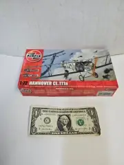 Airfix 1:72 Hannover CL.111a Model Kit Gunner Single Engine Plane New No Decals