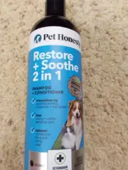 Restore + Soothe 2in1 Pet Shampoo & Conditioner 16 fl oz / 473ml - exp 12/2025