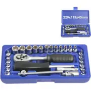 150mm 29 Piece Set Brushed Finish Chrome Vanadium Steel Socket & Wrench