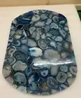 36" x 24" Blue Agate Coffee Table Top / Agate Table Top Home Decor