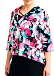 TS TAKING SHAPE plus sz M / 20 Lia Jacket soft stylish + hi-low hem NWT rrp$150!