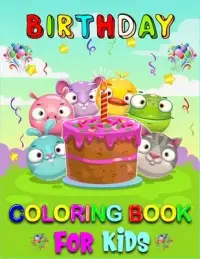 在飛比找博客來優惠-Birthday Coloring Book For Kid