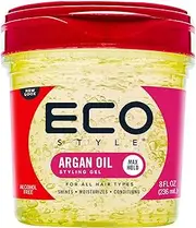 ECOCO Moroccan Argan Oil Styling Gel, 8 Fluid Ounce