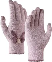 [Generic] Women Gloves Mitten Touching Screen Gloves Womens Thermal Cable Knit Glove For Cold Weather Women Gloves