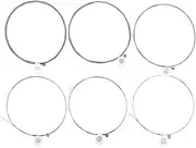 Mikinona 6pcs Strings Electric Guitar Strings Accoustic Guitar Electric Guitar Supply Guitar Parts Guitar Supplies Electric Guitar Accessories Guitar Accessory String Beads (silver)