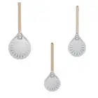Pizza Peel Paddle Aluminum Wooden Handle Pizza Peel Tool for Pizza Bread Durable
