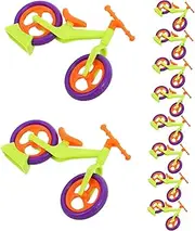 SOPOTUTU 10pcs Finger Bike Models Miniature Bicycle Miniature Plastic