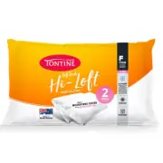 2PK Tontine White Hi-Loft Gusset Sleeping Cushion Pillow Rectangle Home Bedding