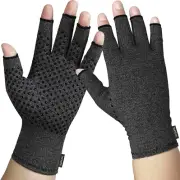 Arthritis Compression Hand Gloves - Open Finger Computer Typing Mittens Gloves,