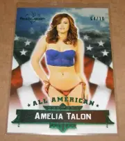 2015 Benchwarmer AMELIA TALON Signature #17 ALL AMERICAN Green Foil/10 PLAYBOY
