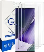 3 Pack for Samsung Note 20 Screen Protector,HD Tempered Glass 3D Round Edge,9H Hardness,Anti-Scratch Bubble Free