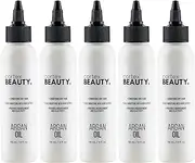 Salon Quality Argan Infusion Refill 5 oz for Steam Hair Straightener Vapor Flat Iron Steamer Straighteners (5X)