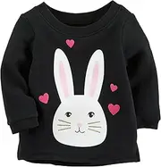 [Carter's] Baby Girls' Bunny Sweatshirt Black 4