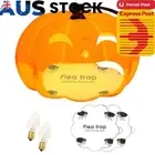 Pumpkin Flea Trap Flea Killer Pad Bed Bug Trap Light Bulb Safe for Kids Pet