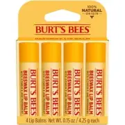 Lot of 48 / Burt’s Bees Beeswax Lip Balms - - (12 x 4 Packs)
