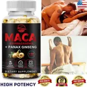 Maca Root 10000mg, Ashwagandha,Panax Ginseng Extract Male Enhancing 120 Capsules