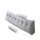 Large Triangular Headboard Pillow with Head Roll Pillow, Backrest Positioning...