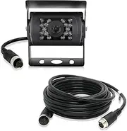 Elinz AHD Reversing Reverse Camera Cam Forward View 4PIN Heavy Duty Rearview 12V/24V CCD Car Truck Caravan 120° Viewing Angle 1200TVL 10M Cable IP68 Waterproof 1280x960, 2 Years Warranty