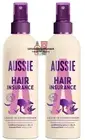 2 X Aussie HAIR INSURANCE Leave In Hair Conditioner Conditioning Spray 250ml