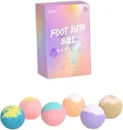 Angoily 6pcs Bath Salt Ball Foot Bath Pills Wedding Party Favors Bath Color Tablets Essentials Bath Bath Foot Soak Foot Spa Sodium Bicarbonate Bath Salt Balls