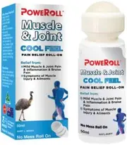 POWEROLL Muscle & Joint Cool Feel Pain Relief Oil Roll-On 50ml