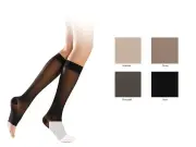 Sigvaris Diaphane New Open Toe Compression Socks Normal Natural XL