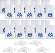 [BIHARNT] Replacement GN Vacuum Cleaner Bags Compatible with Miele S2, S5, S8, Classic C1, Complete C2 and Complete C3 Series Canister Vacuum Cleaner (20 Pack Dust Bags + 5 Set Filters)
