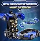 Mini Transforming Car Robot Toy Dual Form Auto Deformation Vehicle Boy Gift