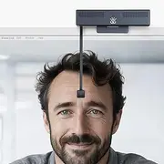 iContact Camera Pro 4K HD Webcam with Eye Contact, Noise Cancelling Mic, Plug and Play USB for Mac & PC Zoom, Skype, Teams, Conferencing and Video Calling