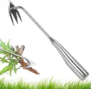Weeding Tool - Hand Weeder Puller | Ergonomic Handle Heavy Duty 3 Teeth Picker for Flower Vegetable Lawn Backyard Farm Outdoor