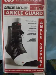 Mcdavid Deluxe Laceup Ankle Guard Black XS RRP $90