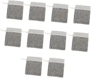 minkissy 5sets Comfortable Linen Mesh Soap Storage Pouch Drawstring Bubble Maker for Handmade Soap Bath 2pcs*5