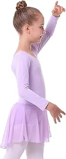 [Mecceos] Ballet Leotards for Toddler Girls Dance leotard Short Sleeve Skirt Ballerina Outfits for Toddler Girls