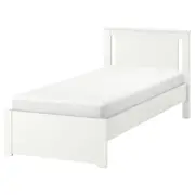 SONGESAND bed frame, white/Luröy, Single