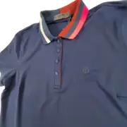 G/FORE Womens Contrast Collar Tech Pique Polo Golf Dress Twilight SZ. M $225
